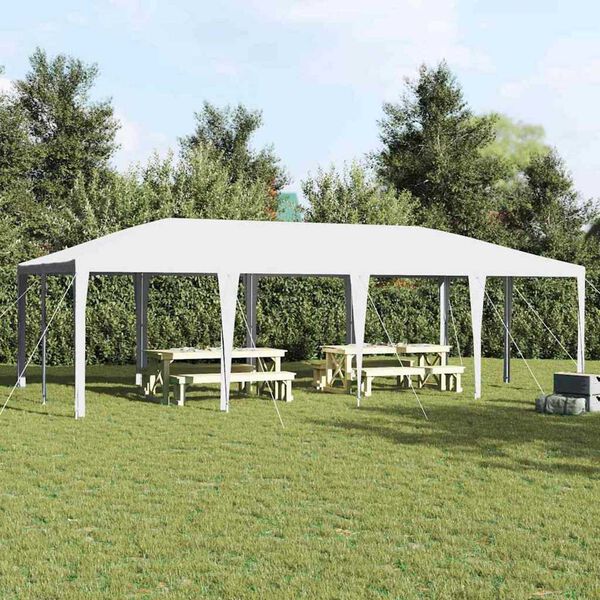 vidaXL Partytent Wit 800 x 400 x 266 cm Polyester en staal