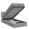 vidaXL Ottoman bed met matras Lichtgrijs 80 x 200 cm Stof