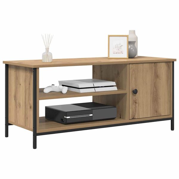 vidaXL TV-kast Artisan Eiken 100 x 40 x 45 cm Bewerkt hout