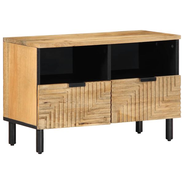 vidaXL Tv-meubel 70x33x46 cm massief mangohout bruin