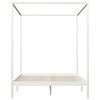 vidaXL Hemelbedframe met 2 lades massief grenenhout wit 180x200 cm