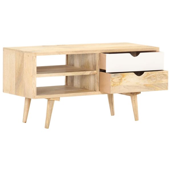 vidaXL Tv-meubel 90x35x45 cm massief mangohout