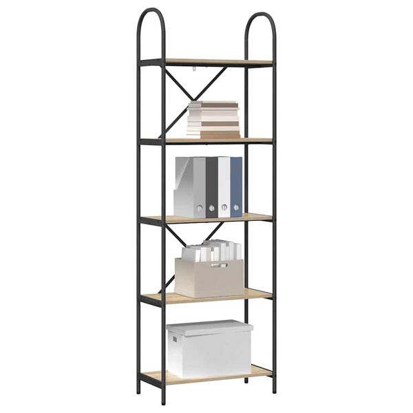 vidaXL Boekenkast Sonoma Eiken 60 x 30 x 183 cm Bewerkt hout