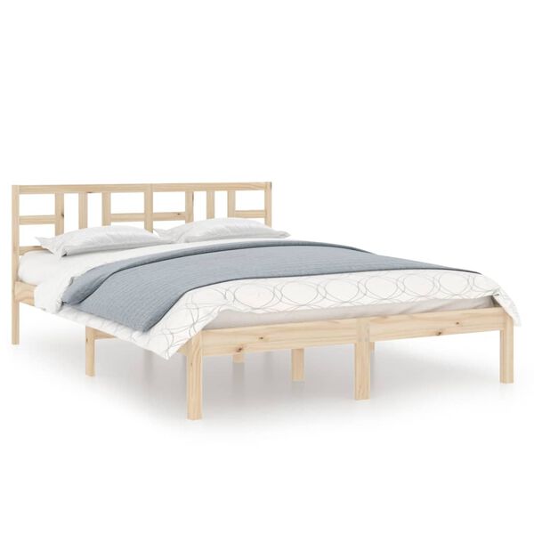 vidaXL Bedframe massief hout 120x190 cm
