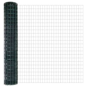 vidaXL Gelaste draadhek 10 x 1,6 m (B x H) PVC-Coated Staal Groen Mesh
