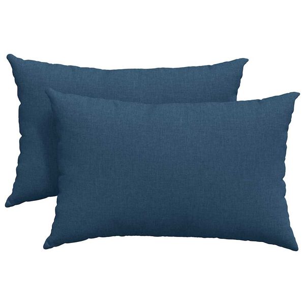 vidaXL Sofa Kussens 2 stuks Blauw 60 x 40 cm Stof