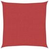 vidaXL Zonnezeil 160 g/m&sup2; 2x2 m HDPE rood