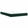 vidaXL Boxspring met matras fluweel donkergroen 140x190 cm