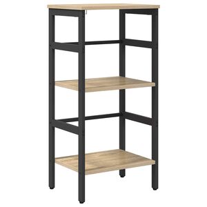 vidaXL Boekenkast 2-laags 40 x 29,5 x 81 cm Bewerkt hout Sonoma Eiken