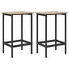vidaXL Barkruk 2 st Sonoma Eiken 40 x 32 x 64 cm Bewerkt hout