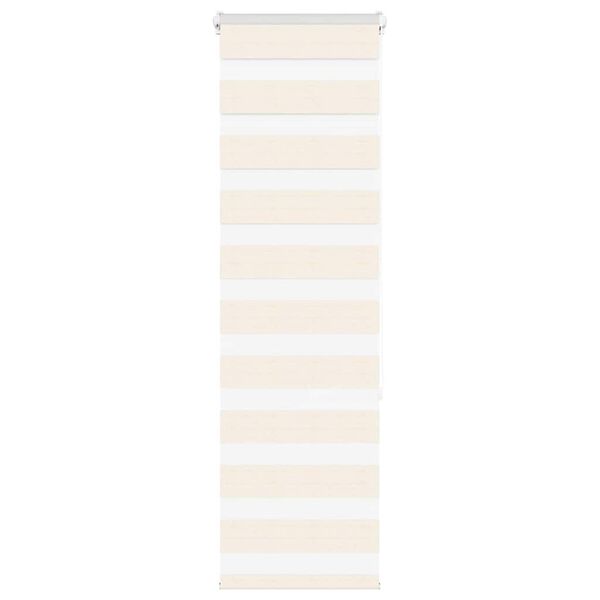 vidaXL Zebra Blind 45x150 cm stofbreedte 40,9 cm polyester marmerbeige