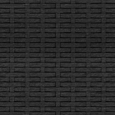 vidaXL 2-delige Loungeset met kussens poly rattan zwart