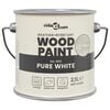 vidaXL Houtverf Wit 2,5 L Wandprint