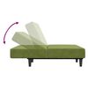 vidaXL Slaapbank 2-zits fluweel lichtgroen