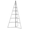 vidaXL Kerstdecoratie kerstboom 140 cm metaal zwart