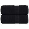 vidaXL Gastendoekjes FROGN 2 st 30x50 cm 360 g/m&sup2; zwart
