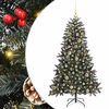 vidaXL Kunstkerstboom Groen 150 cm PVC en Plastic en Staal