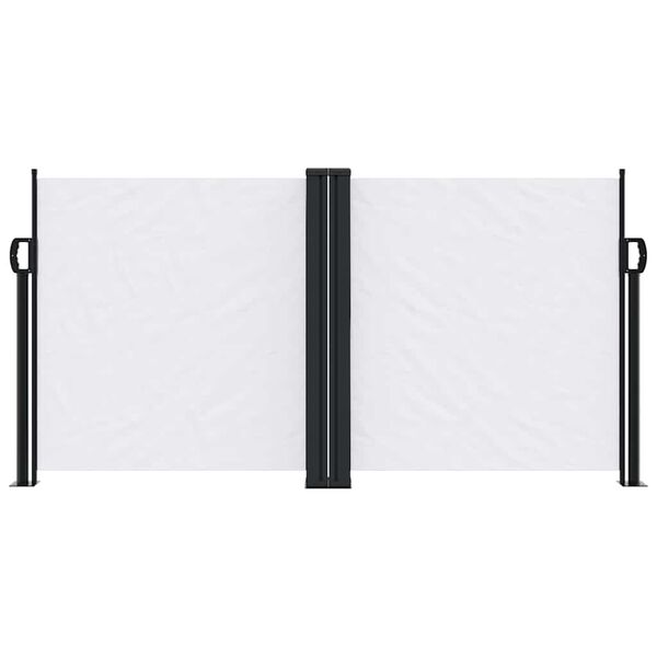 vidaXL Windscherm uittrekbaar 120x1000 cm wit