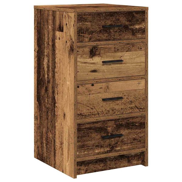 vidaXL Dressoir met lade Oud hout 40 x 41 x 75 cm Bewerkt hout