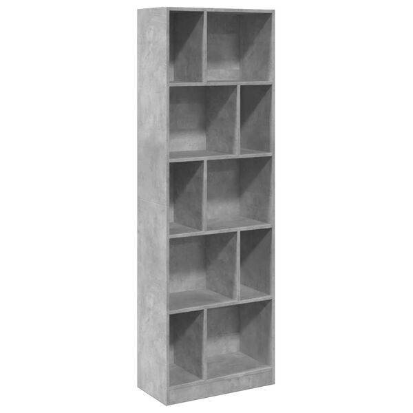 vidaXL Boekenkast 57x28,5x174 cm bewerkt hout betongrijs