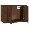 vidaXL Tv-wandmeubels 2 st 57x34,5x40 cm bruin eikenkleur