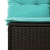 vidaXL 11-delige Loungeset met kussens poly rattan grijs