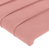 vidaXL Boxspring met matras fluweel roze 200x200 cm