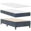 vidaXL Boxspringbed met matras Donkergrijs 190 x 90 cm Polyester