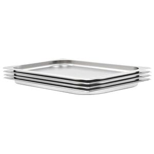 vidaXL Gastronormbakken 4 st GN 1/1 20 mm roestvrij staal