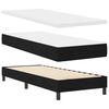 vidaXL Boxspring bed met matras met hoofdeinde Zwart 80 x 200 cm Stof