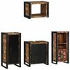 vidaXL Badkamermeubelset 4 st Multikleur en Zwart 40 x 35 x 90 cm