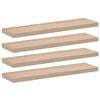 vidaXL Wandschapppen 4 st 90x23,5x4 cm bewerkt hout