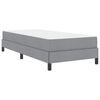 vidaXL Boxspringbed met matras Lichtgrijs 90 x 190 cm Stof