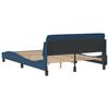 vidaXL Bedframe met hoofdeinde "Dover" 140x190 cm stof blauw