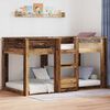 vidaXL Bunk Bed voor Kinderen Oudhout 80 x 200 cm Bewerkt hout