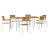 vidaXL Buiten eettafelset 7 st 200 x 90 x 75 cm