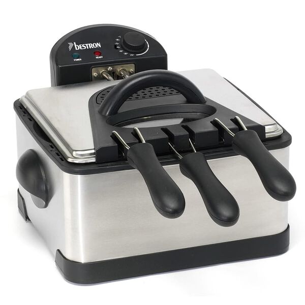 Bestron DF402B frituurpan 2000 W 3 mandjes
