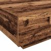 vidaXL Salontafel Oud Hout en Blauw 80 x 80 x 31 cm Bewerkt hout