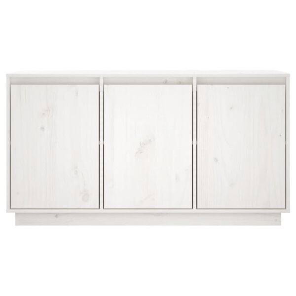 vidaXL Dressoir 111x34x60 cm massief grenenhout wit