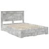 vidaXL Bedframe met lade met hoofdeinde met opslag Bewerkt hout