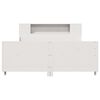 vidaXL Bedframe zonder matras massief grenenhout wit 140x200 cm