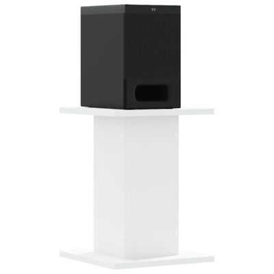 vidaXL Speakerstandaards 2 st 30x30x40 cm bewerkt hout wit