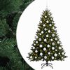 vidaXL Kunstkerstboom met kerstbal 210 cm 300 LED's Warmwit