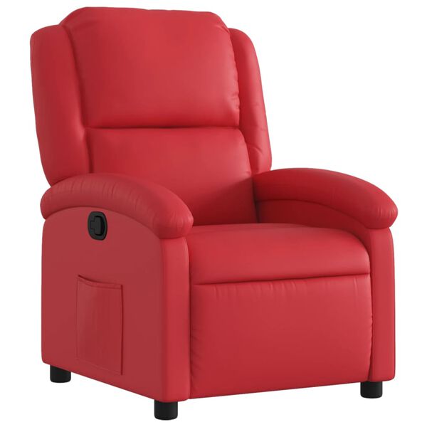 vidaXL Fauteuil verstelbaar kunstleer rood