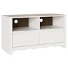 vidaXL TV-kast met lade Drammen Wit 99 x 43 x 55 cm Massief grenenhout