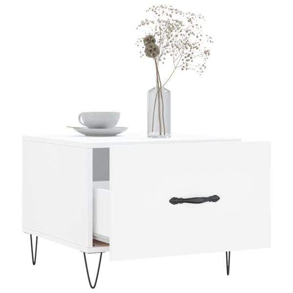 vidaXL Salontafels 2 st 50x50x40 cm bewerkt hout wit