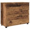 vidaXL Badkamermeubelset 4 pcs Oud Hout Geperst Hout en Metaal
