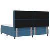 vidaXL Boxspringbed met matras met LED Blauw 200 x 200 cm Fluweel