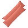 vidaXL Kussensloop 2 st HOUTEN Rood-oranje 40 x 145 cm corduroy