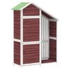 vidaXL Tuinschuur 120x53,5x170 cm massief grenenhout mokkakleurig